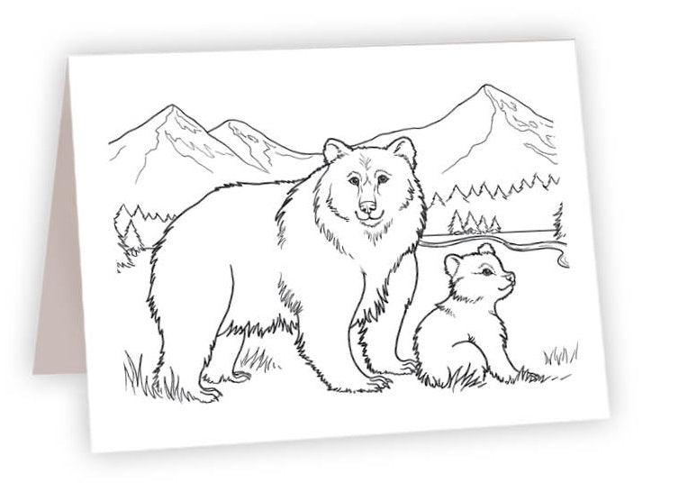 CCR02 - Mama Bear with Cub