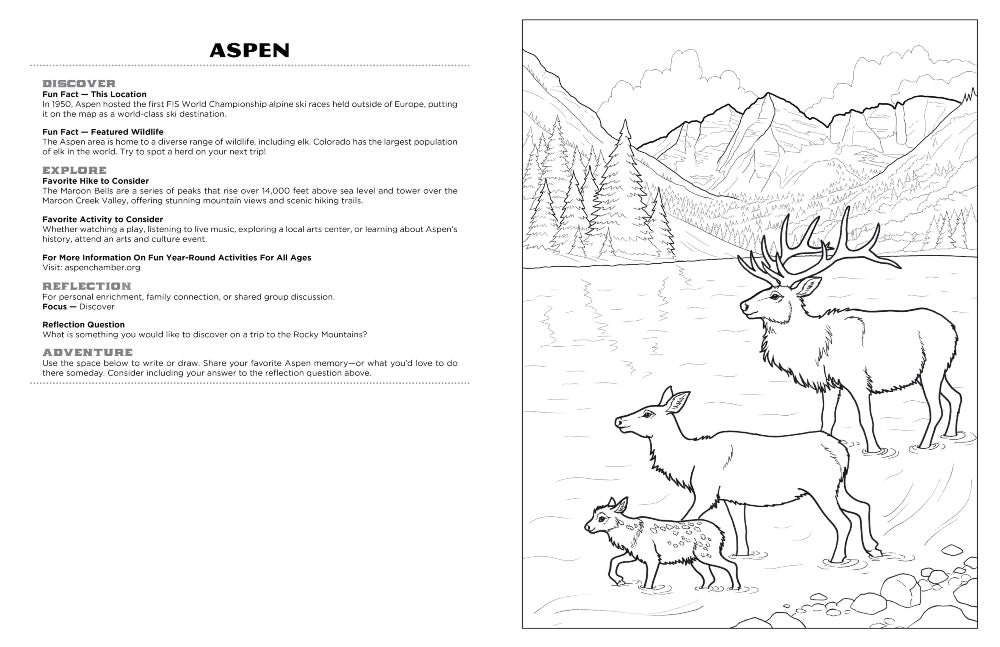 Colorado Nature & Wildlife Coloring Activity Book