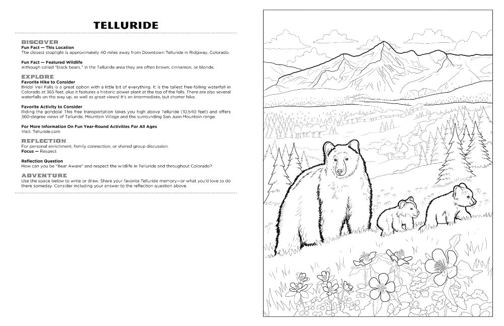 Colorado Nature & Wildlife Coloring Activity Book