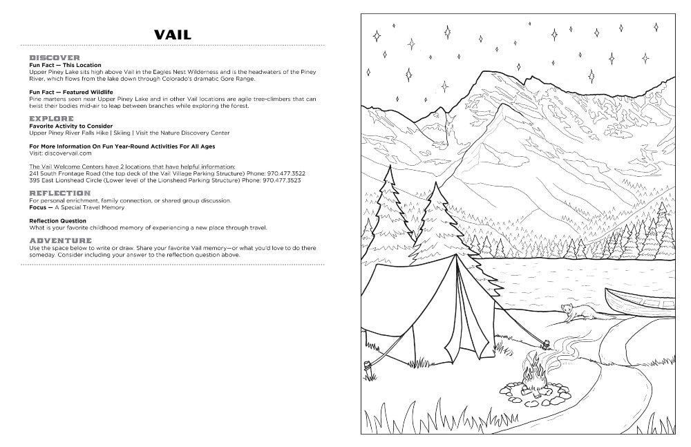 Colorado Nature & Wildlife Coloring Activity Book