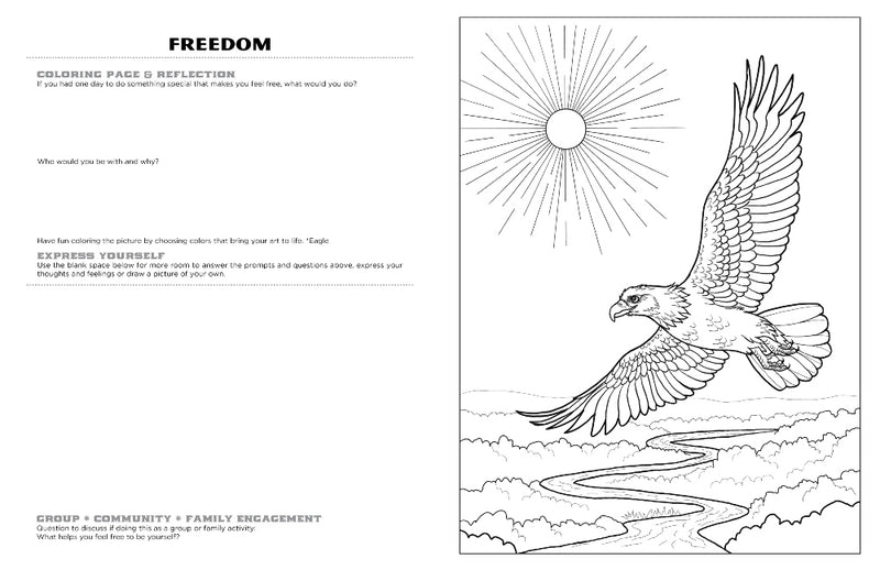 NEW! Inspired by Nature<br/>expressive art<br/>coloring activity book