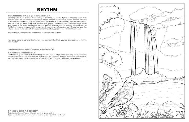 Discover Kauai<br/>expressive art<br/>coloring activity book