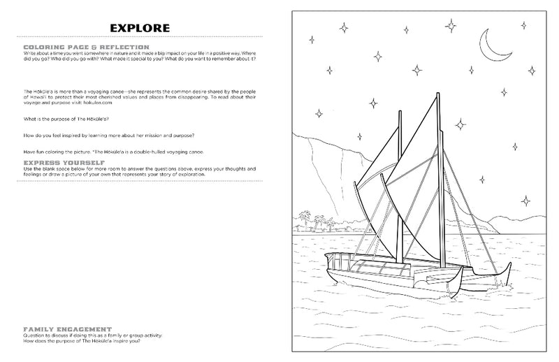 Discover Kauai<br/>expressive art<br/>coloring activity book