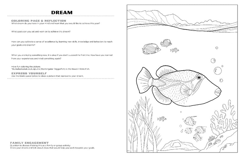 Discover Kauai<br/>expressive art<br/>coloring activity book