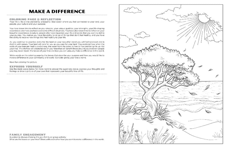 Discover Kauai<br/>expressive art<br/>coloring activity book