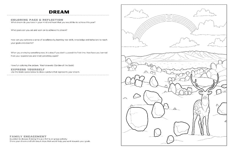 Discover Lanai<br/>expressive art<br/>coloring activity book