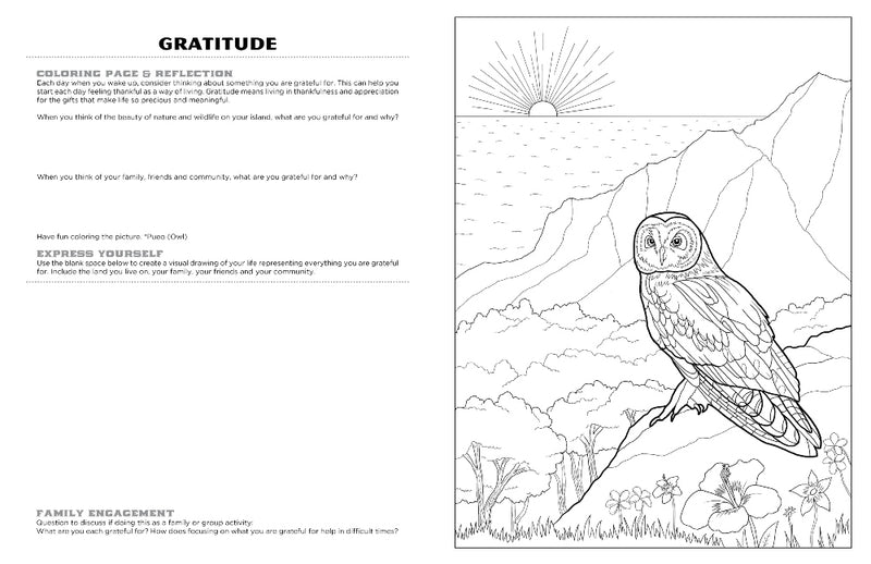 Discover Maui<br/>expressive art<br/>coloring activity book