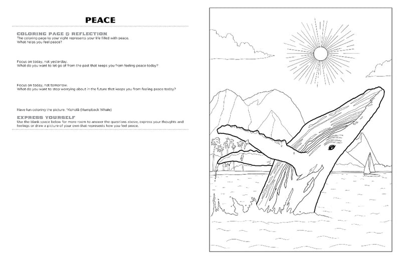 Discover Maui Hawaii<br/>expressive art<br/>coloring activity book