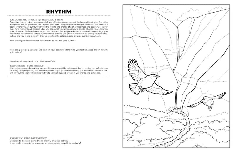 Discover Molokai<br/>expressive art<br/>coloring activity book