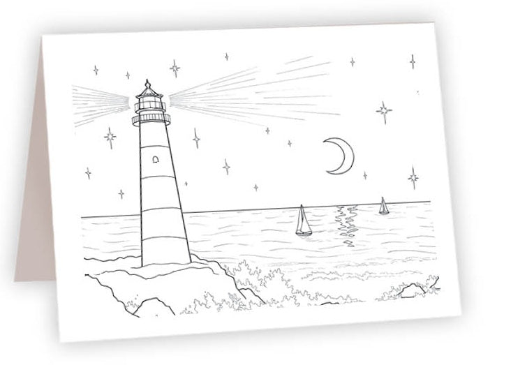 CCO_13 - Lighthouse & Sailboats