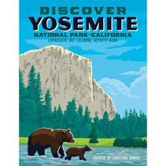 Discover Yosemite<br/>expressive art<br/>coloring activity book