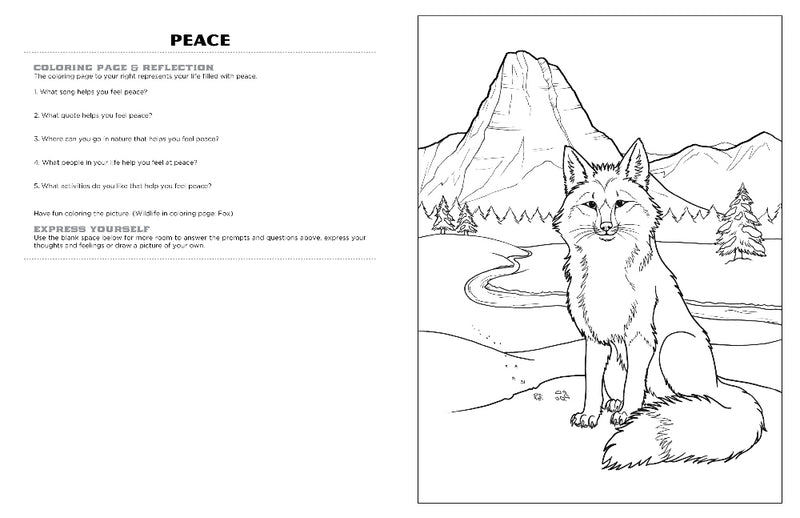 Discover Glacier<br/>expressive art<br/>coloring activity book